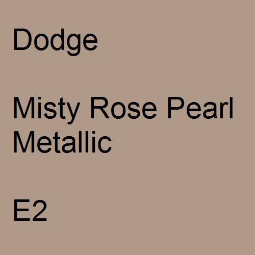 Dodge, Misty Rose Pearl Metallic, E2.